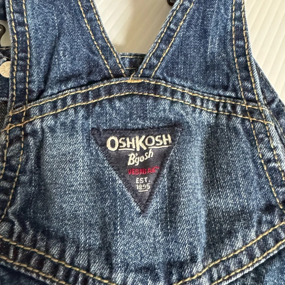 OshKosh B'Gosh Denim Overalls.  Size 24 months